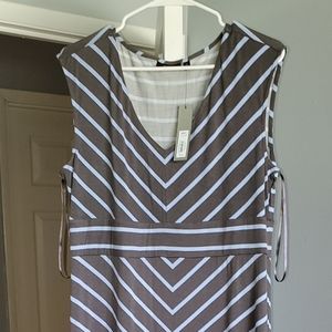 Miltered Stripe Maxi Dress